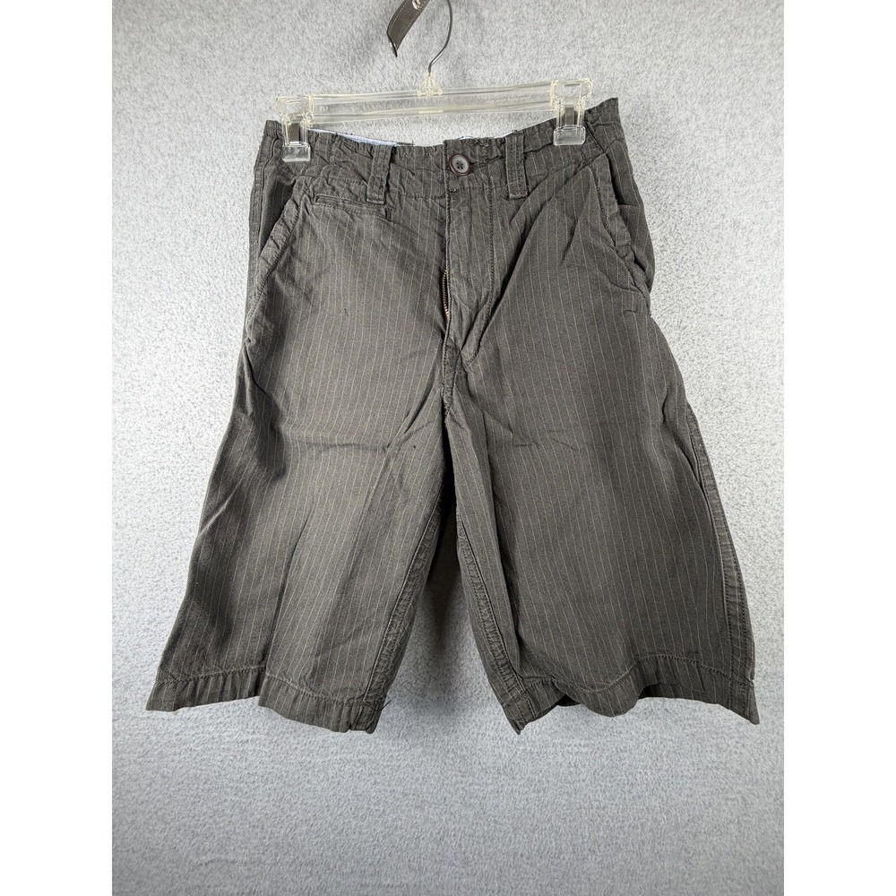 American Eagle Outfitters Shorts Mens 26 Gray Pinstripe Bermuda‎ Casual Cotton